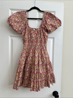 Love The Label X Liberty London Smocked Mini Dress